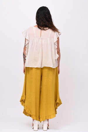 Maglia rouches nappine - Gesso