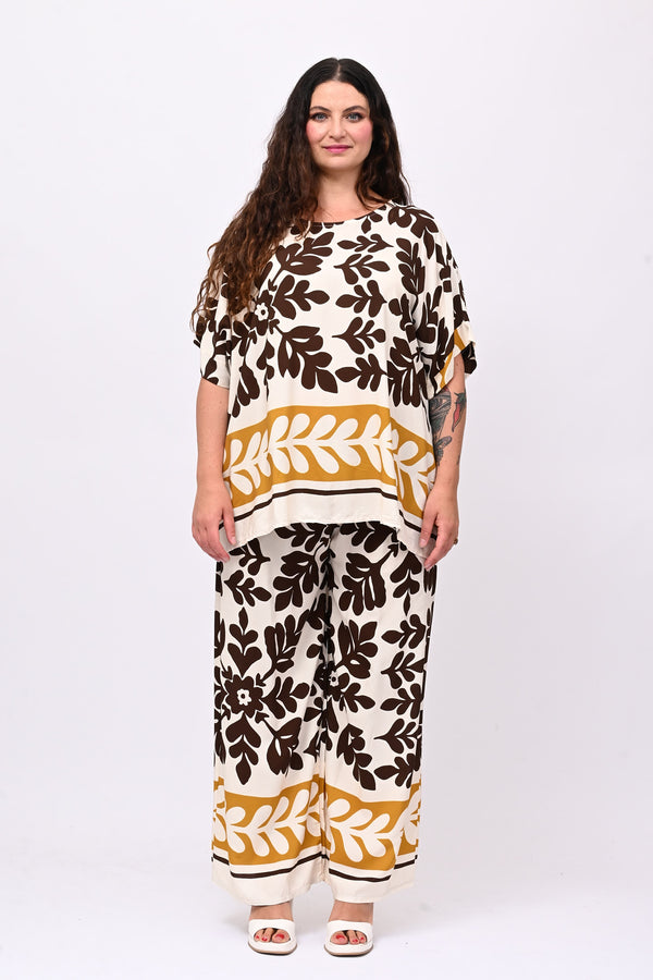 Completo viscosa maxi fiore - Moro