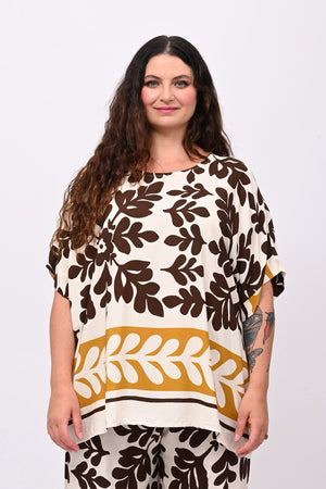 Completo viscosa maxi fiore - Moro