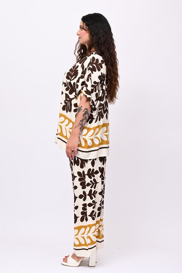Completo viscosa maxi fiore - Moro