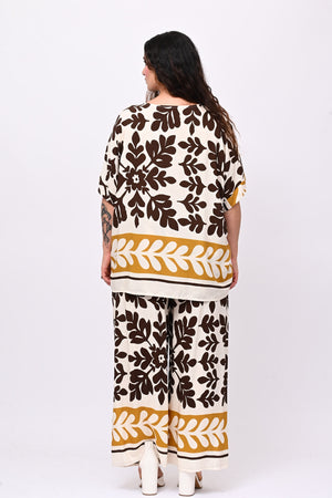 Completo viscosa maxi fiore - Moro