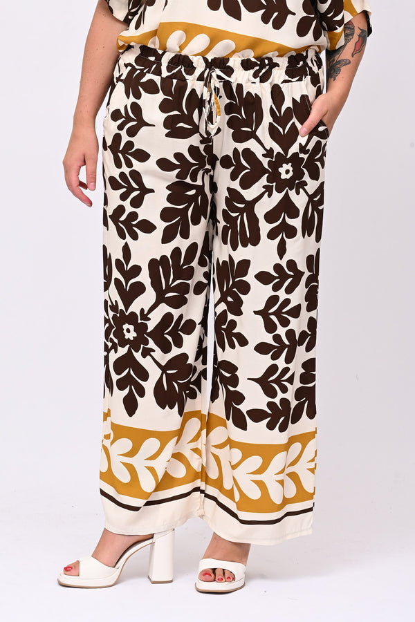 Completo viscosa maxi fiore - Moro