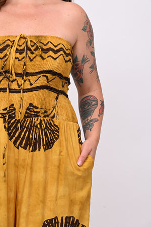 Jumpsuit fascia Maori - Senape