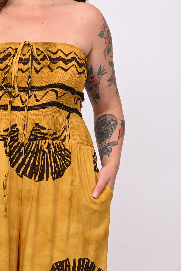 Jumpsuit fascia Maori - Senape