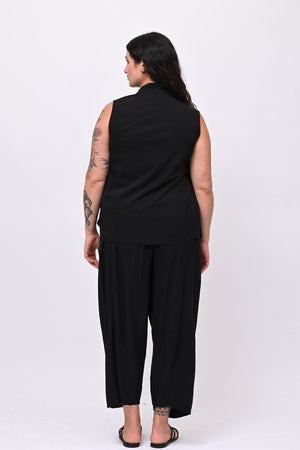 Gilet bengalina incrocio - Nero