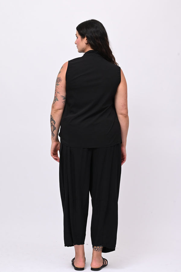 Gilet bengalina incrocio - Nero