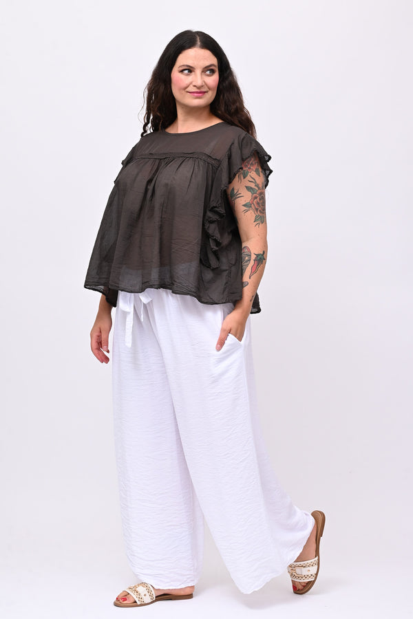 Maglia rouches nappine - Moro