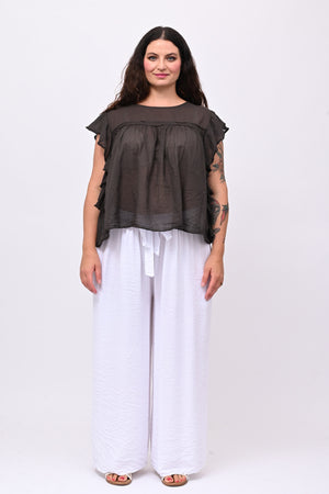 Maglia rouches nappine - Moro