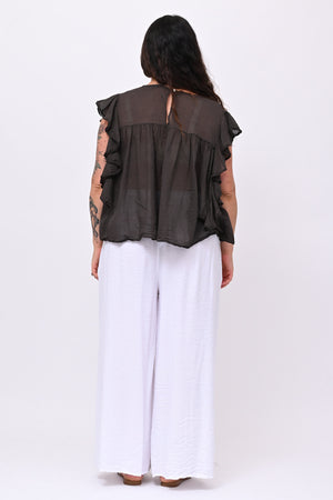 Maglia rouches nappine - Moro