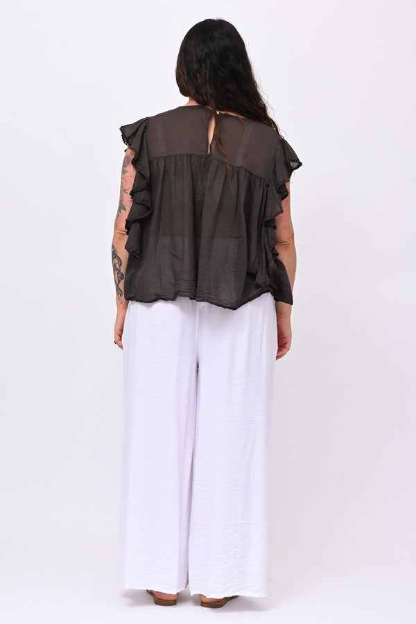 Maglia rouches nappine - Moro
