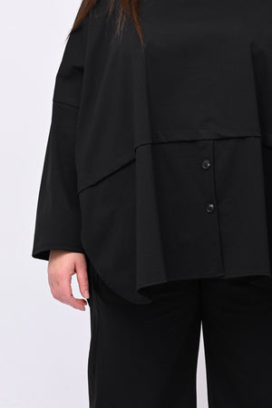 Completo over bottoni - Nero