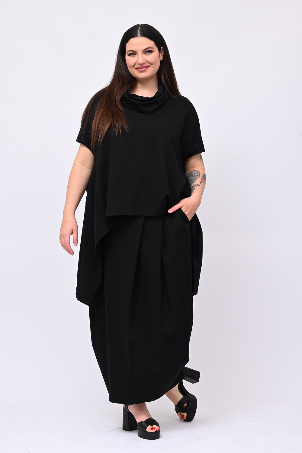 Completo collo e coda - Nero