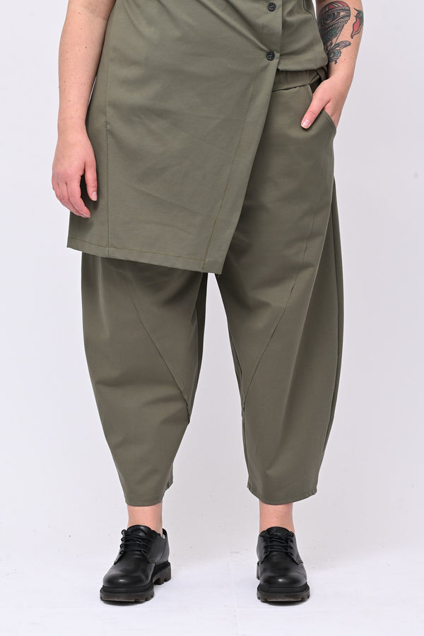 Completo gilet bottoni - Verde militare