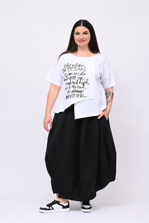 Gonna ovetto stondata - Nero