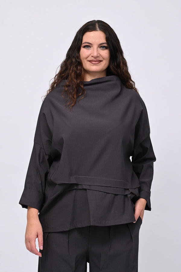 Maglia bengalina cuciture - Piombo