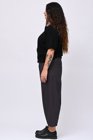 Cardigan misto lana zip - Nero