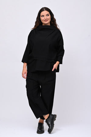 Maglia bengalina cuciture - Nero