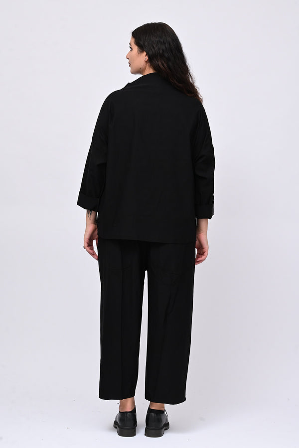 Maglia bengalina cuciture - Nero