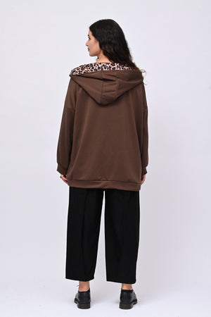 Felpa collone animalier - Moro