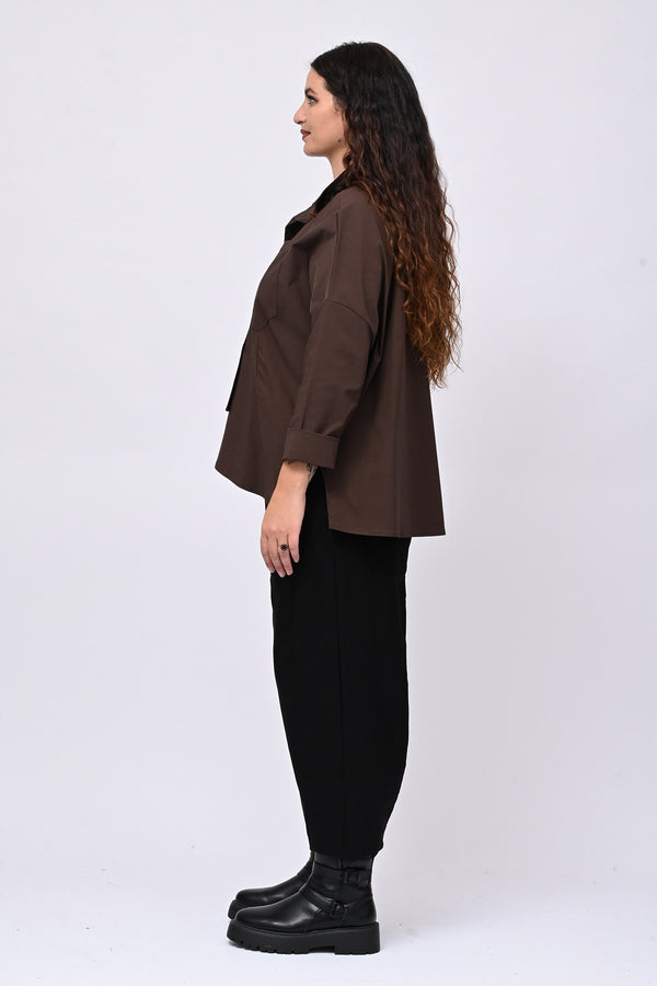 Camicia bengalina asimmetrica - Moro