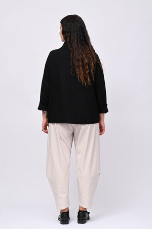 Giacca coreana tasche - Nero