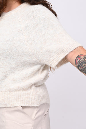 Cardigan misto lana zip - Burro
