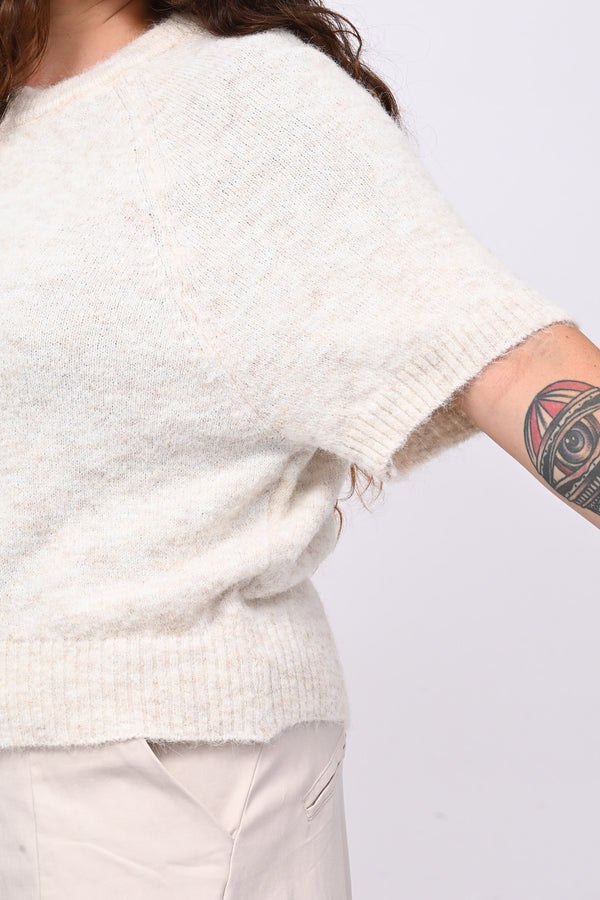 Cardigan misto lana zip - Burro