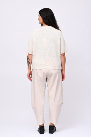 Cardigan misto lana zip - Burro