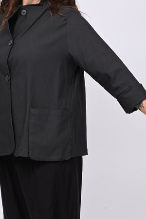 Giacca coreana tasche - Piombo