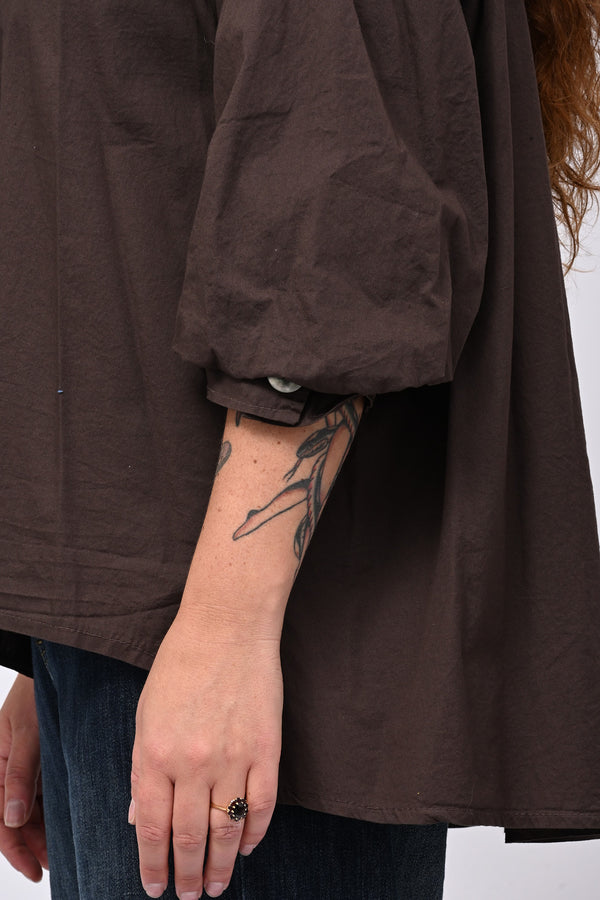 Camicia cotone coda - Moro