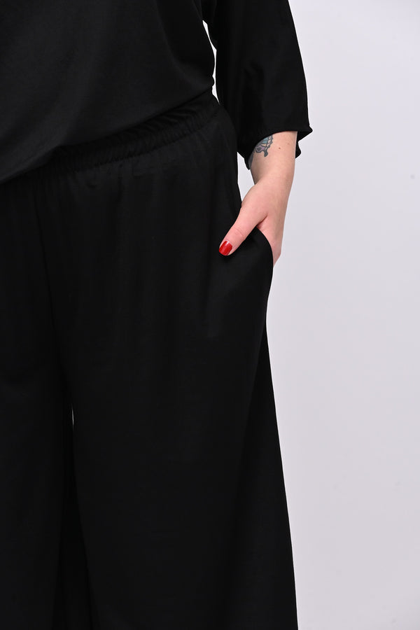 Completo over viscosa - Nero