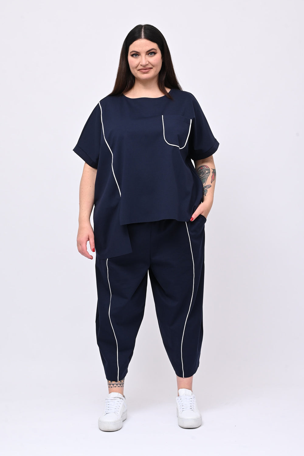 Completo righina - Blu