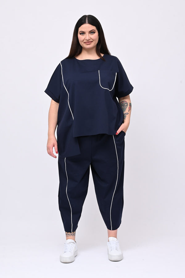 Completo righina - Blu