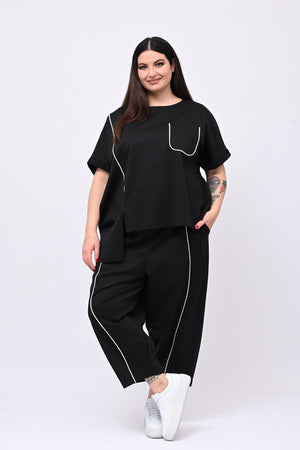 Completo righina - Nero