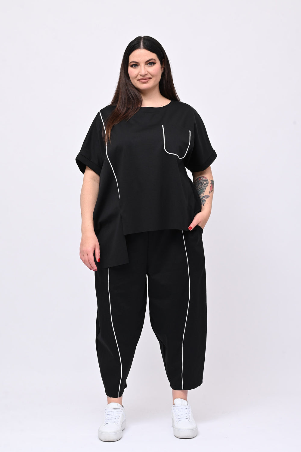 Completo righina - Nero
