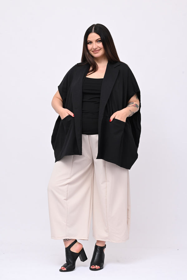 Cappa cotone tasconi - Nero