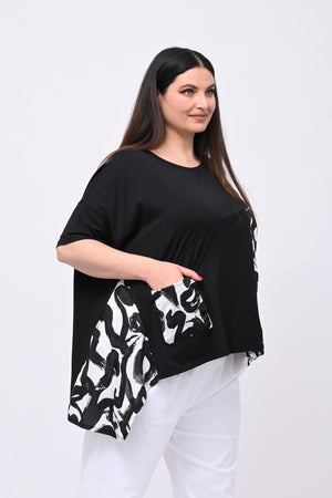 T-shirt stampa POP - Nero