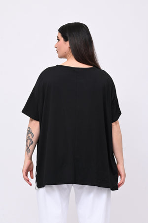 T-shirt stampa POP - Nero