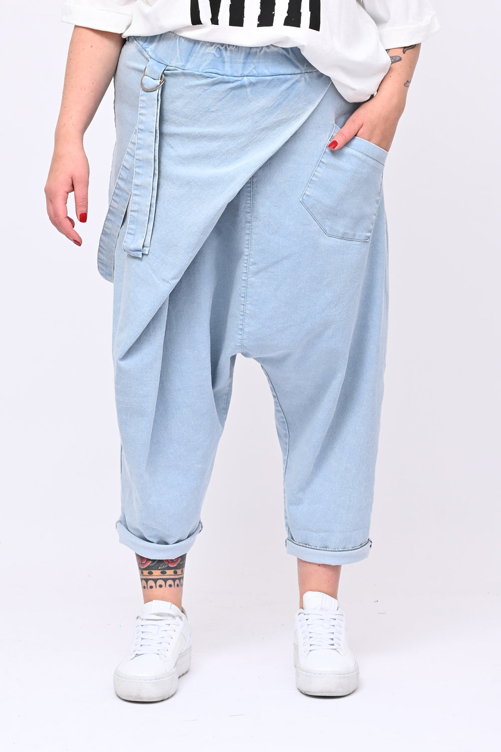 Jeans cavallo basso cinta - Jeans chiaro