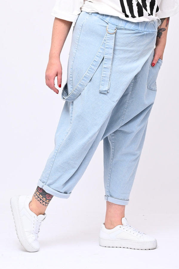 Jeans cavallo basso cinta - Jeans chiaro