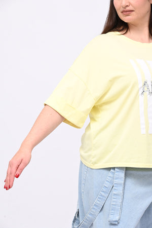 T-shirt scatola AMORE - Lemon
