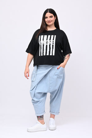 T-shirt scatola AMORE - Nero
