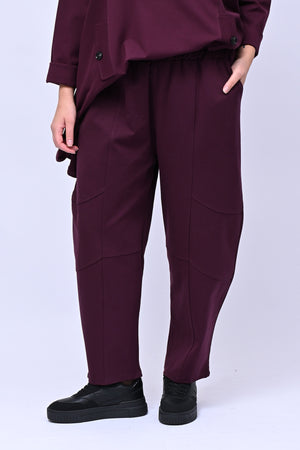 Completo maglia svasata - Vino