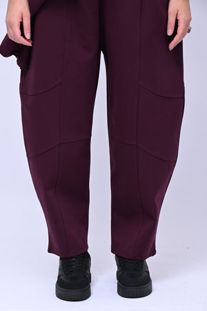 Completo maglia svasata - Vino