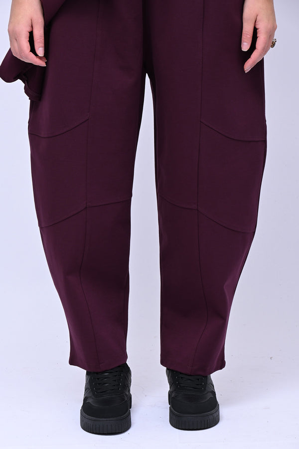 Completo maglia svasata - Vino