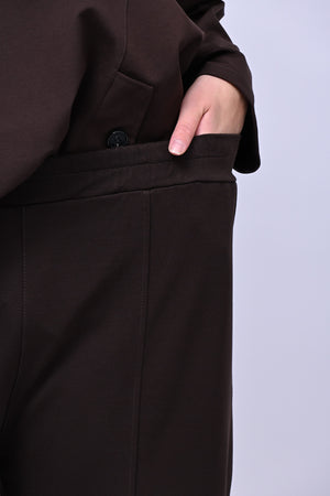 Completo maglia svasata - Moro