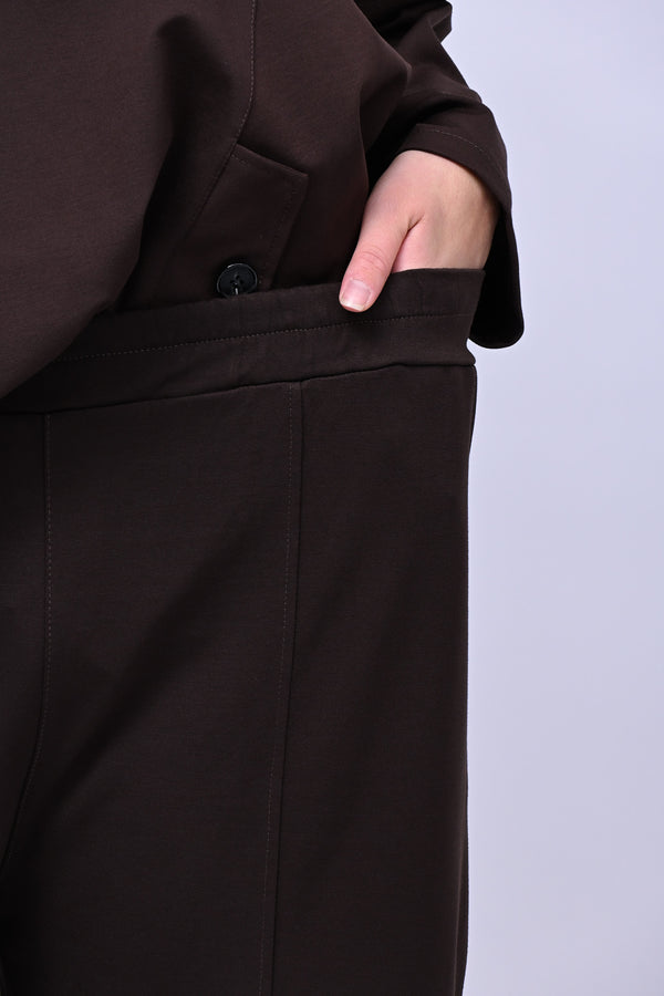 Completo maglia svasata - Moro