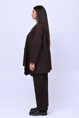 Completo maglia svasata - Moro