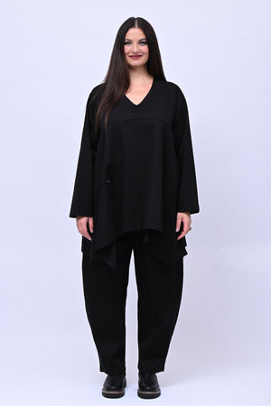 Completo maglia svasata - Nero