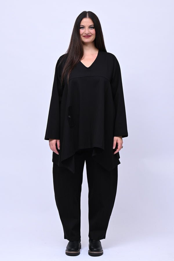 Completo maglia svasata - Nero